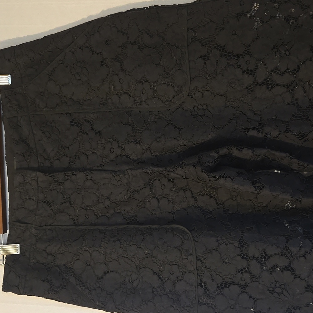 Express Trouser High Waist Black Lace Pants Size 10S - Picture 3 of 10